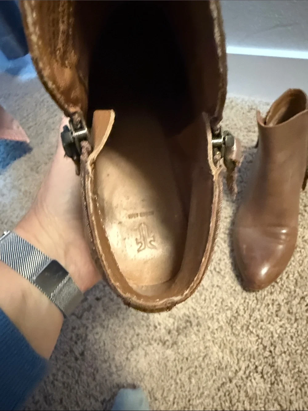 Frye Women's Brown Leather Ankle Boots